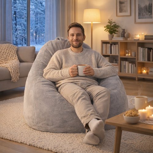 Yeti babzsák – műszőrme a téli estékre